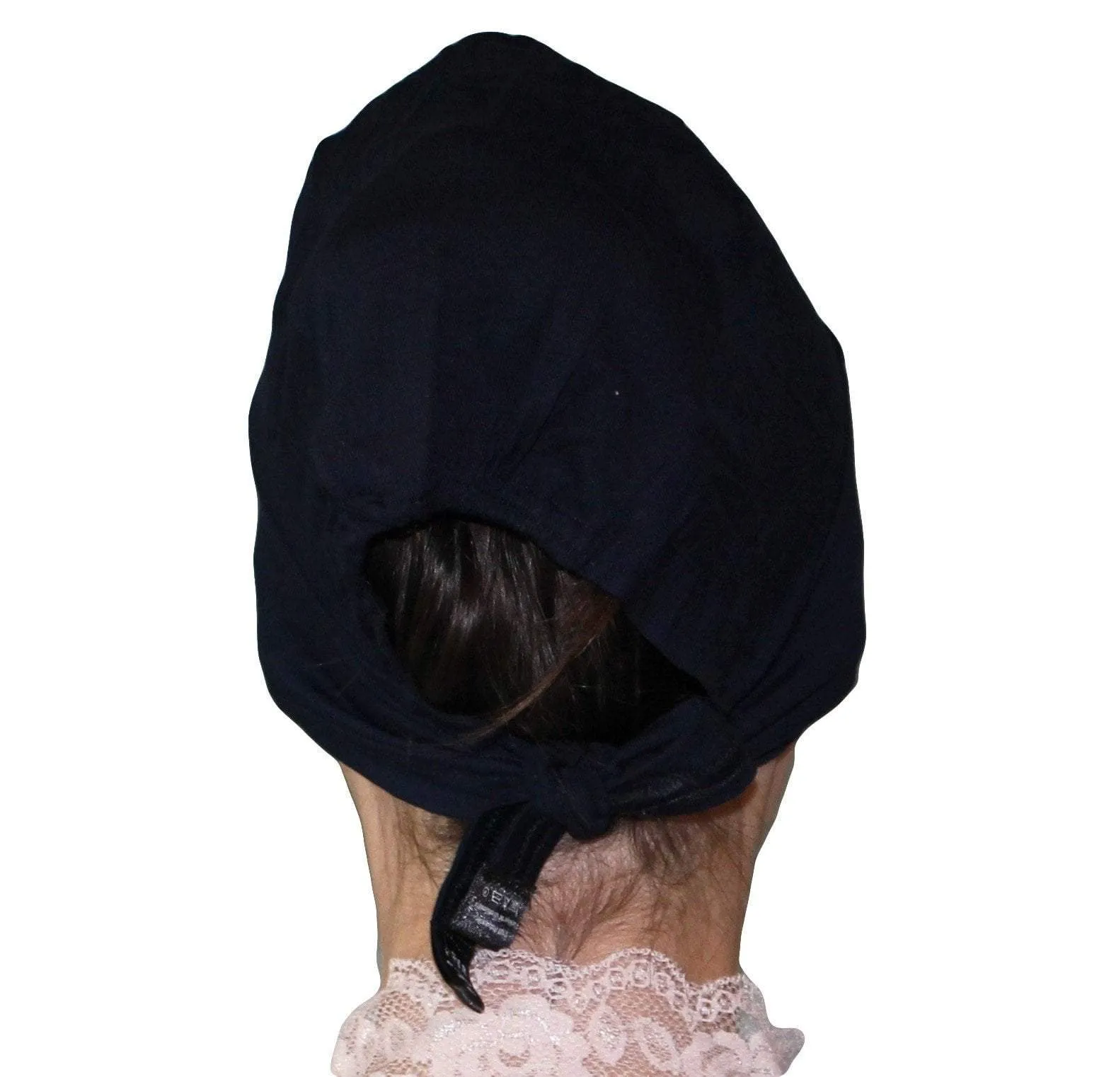 Aker Satin Bonnet Underscarf - Midnight Blue
