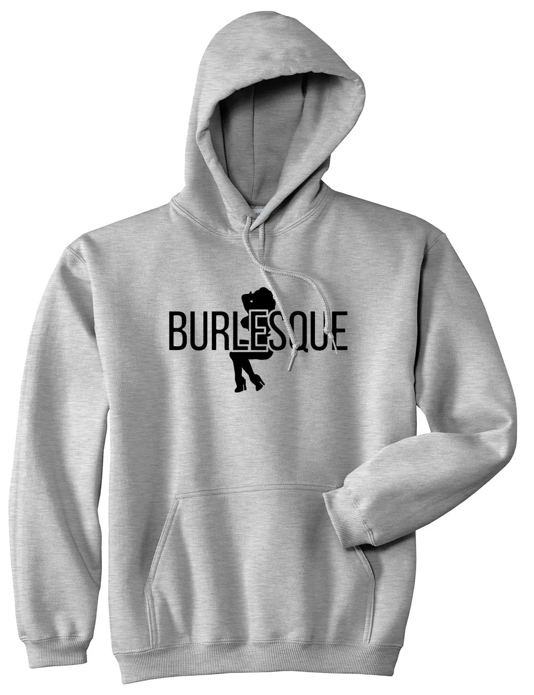 Burlesque Girl Mens Pullover Hoodie