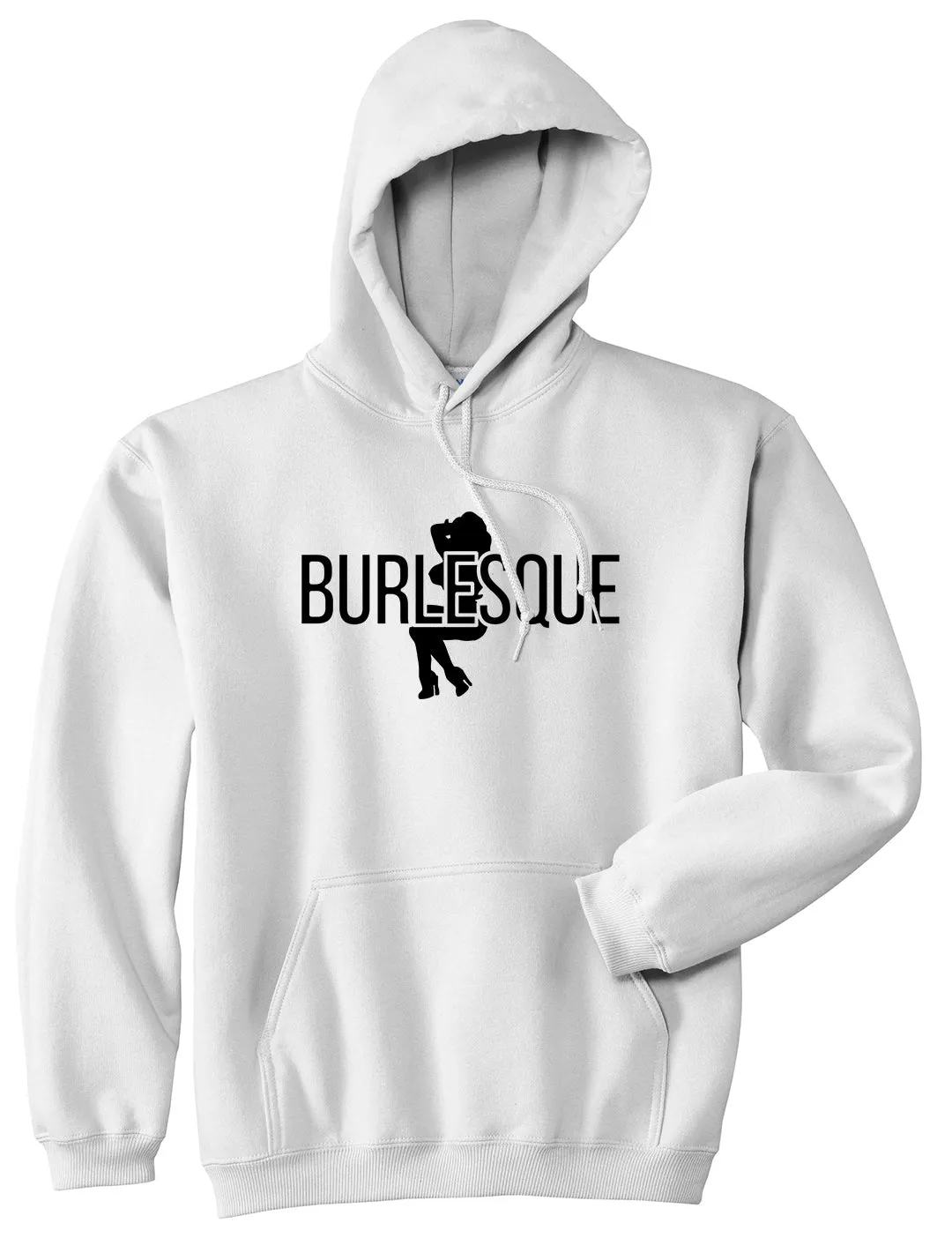 Burlesque Girl Mens Pullover Hoodie