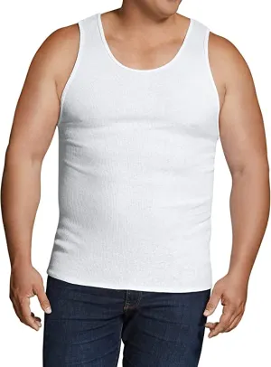 Fruit of the Loom Men's Tag-Free Tank A-Shirt, Big Man