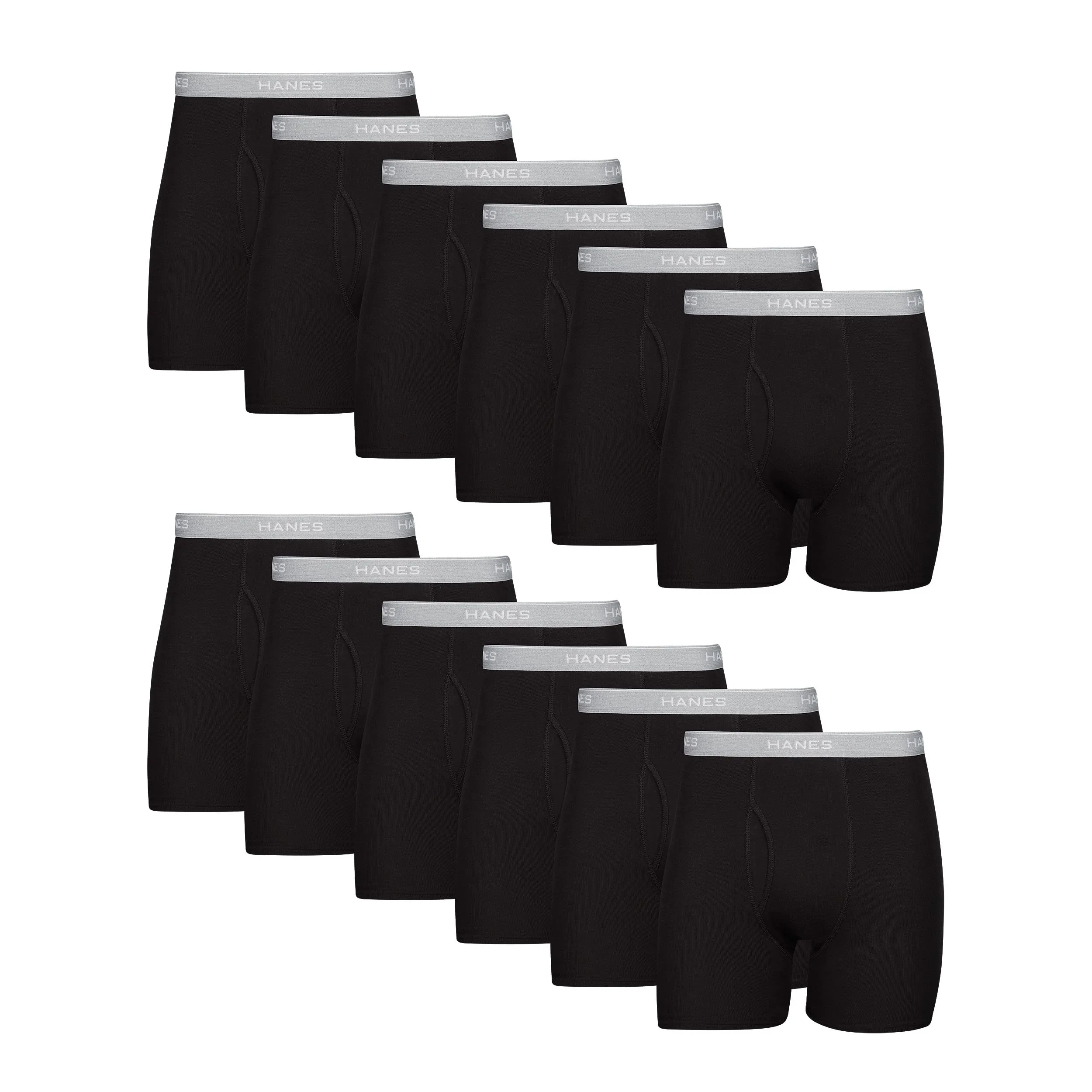 Hanes Men's Moisture-Wicking Briefs, 12 Pack