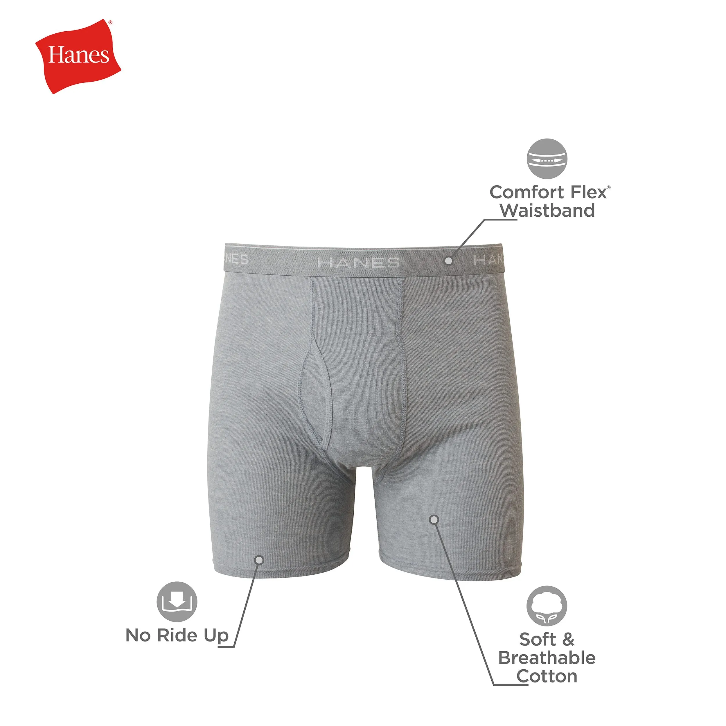 Hanes Men's Moisture-Wicking Briefs, 12 Pack