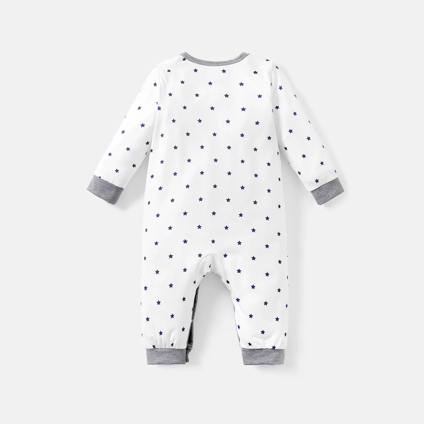 Naia Baby Boy Star Print/Polka dots /Stripe Long-sleeve Jumpsuits