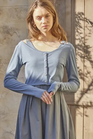 Rosalia cardigan   <br> -Blue.GRY-
