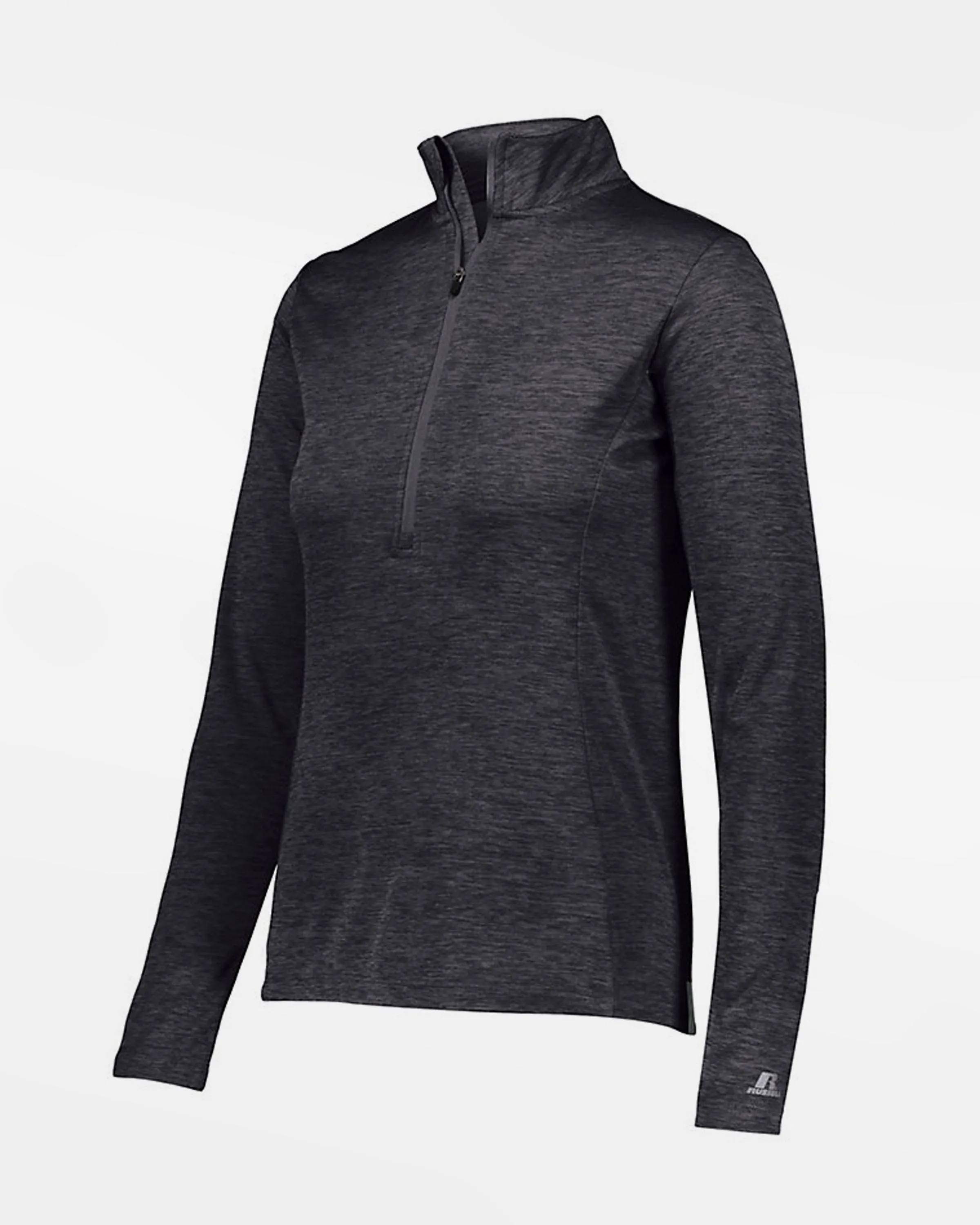 Russell Athletic Dri-Power Ladies Lightweight 1/4-Zip Pullover, heather dunkelgrau