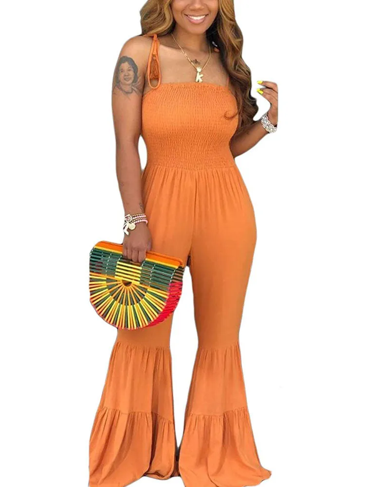 Spaghetti Strap Sleeveless Jumpsuits